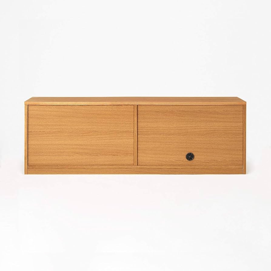 無印良品 木製AVラック 幅150cm オーク 脚付き Amazon.co.jp: 無印良品 木製AVラック 幅110×奥行44×高さ50.5cm